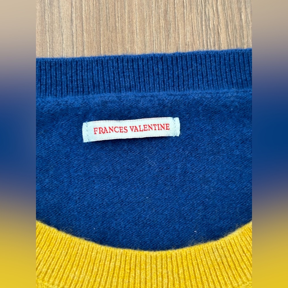 Frances Valentine Cashmere Blend Colorblock Sweater Size 3X - Picture 6 of 8